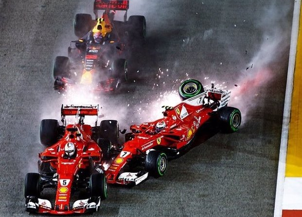 Singapore: Vettel, Verstappen e Raikkonen, incidente di ...